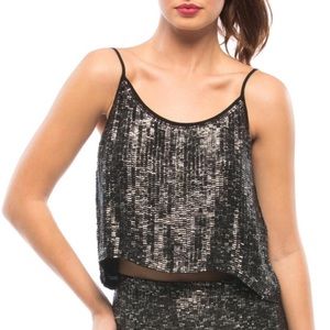 REVOLVE NWT MLV Ozzy Sequin Top Size Large